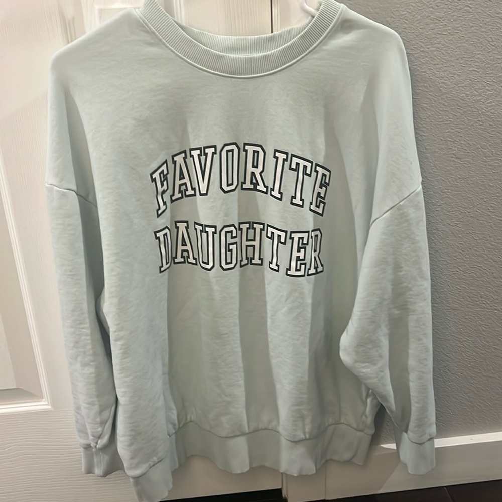 Favorite Daughter Seafoam Sweatshirt Size L